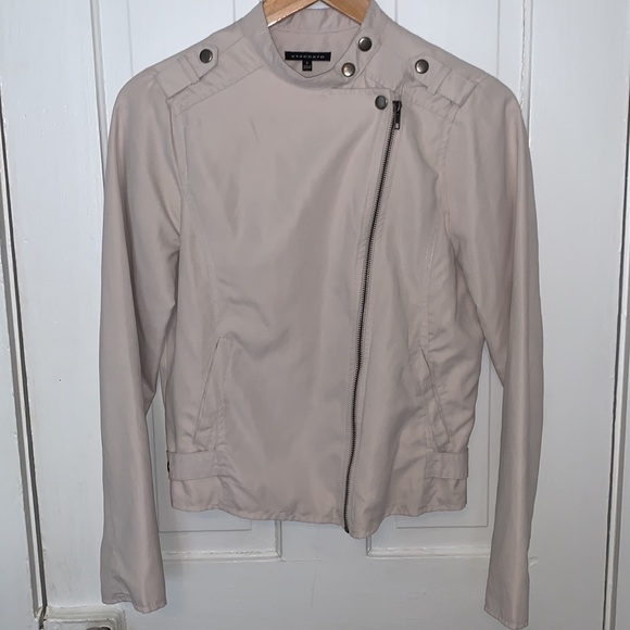 STACCATO MOTO STYLE JACKET IN BEIGE - Picture 2 of 5